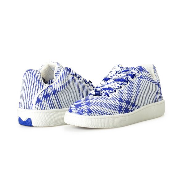 Burberry Men's "Box Knit" Canvas IP Check Low Top Sneakers Shoes US 12 IT 45 - Picture 8 of 8